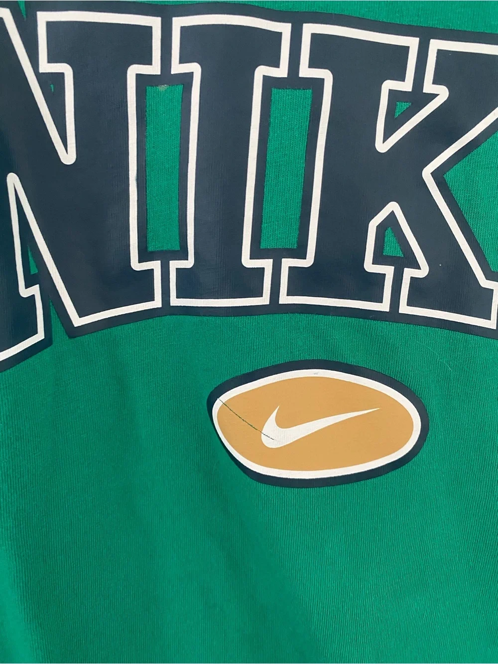 Nike Women’s Green Logo Short-Sleeve Retro T-Shirt / Size XXL